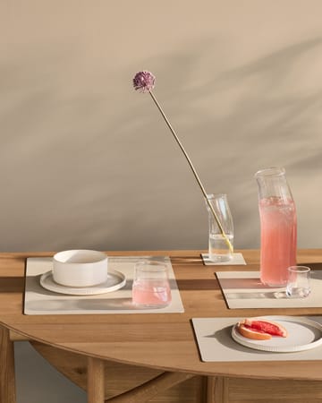 Nupo individual de mesa quadrado L - Branco ostra - LIND DNA