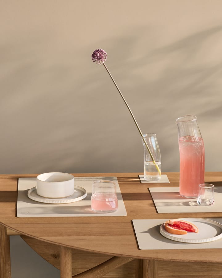 Nupo individual de mesa quadrado L, Branco ostra LIND DNA
