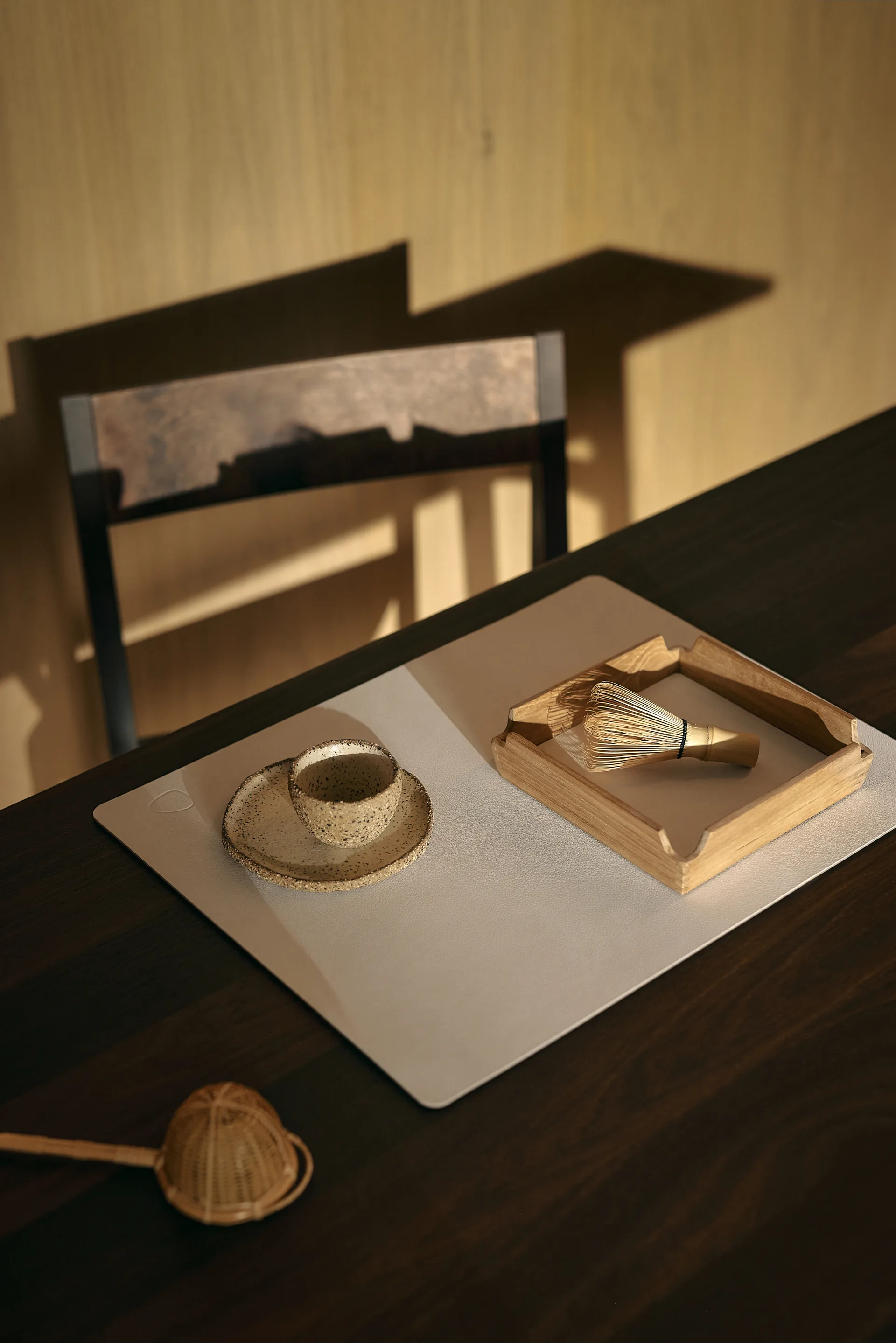 Nupo individual de mesa quadrado L, Branco puro LIND DNA