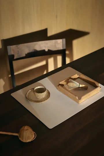 Nupo individual de mesa quadrado L - Branco puro - LIND DNA