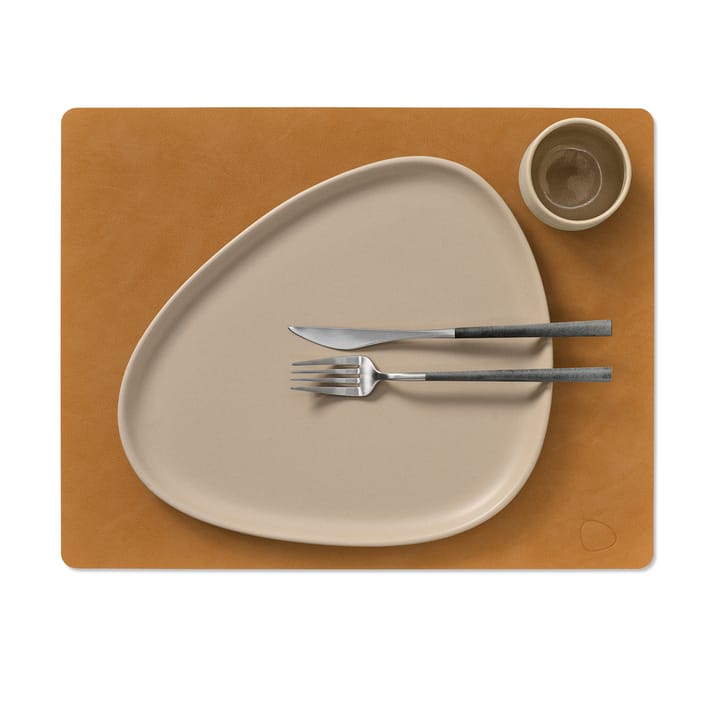 Nupo individual de mesa quadrado L, Burned curry LIND DNA