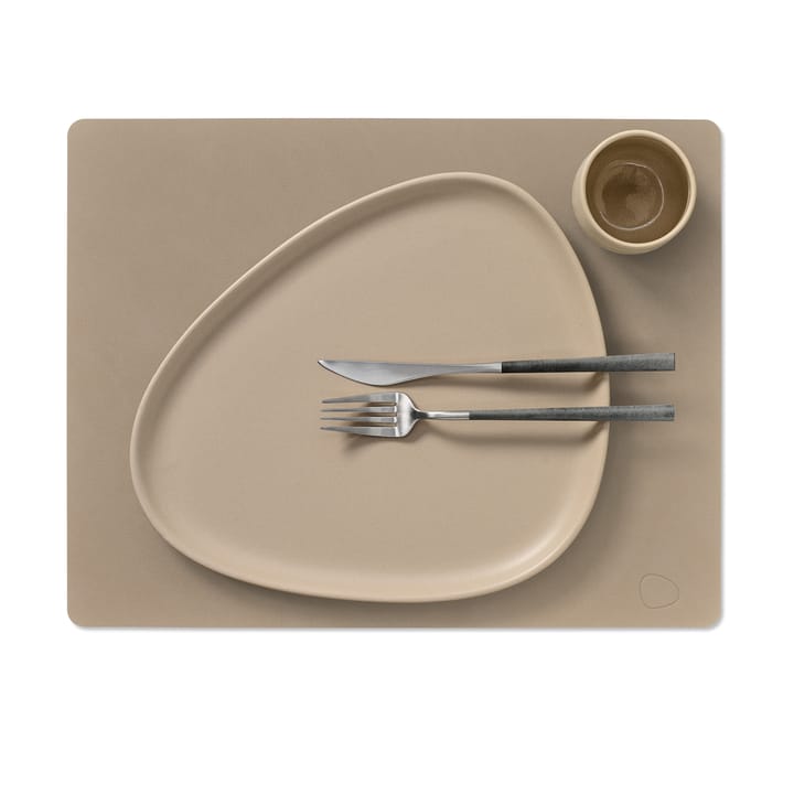 Nupo individual de mesa quadrado L, Marrom argila LIND DNA