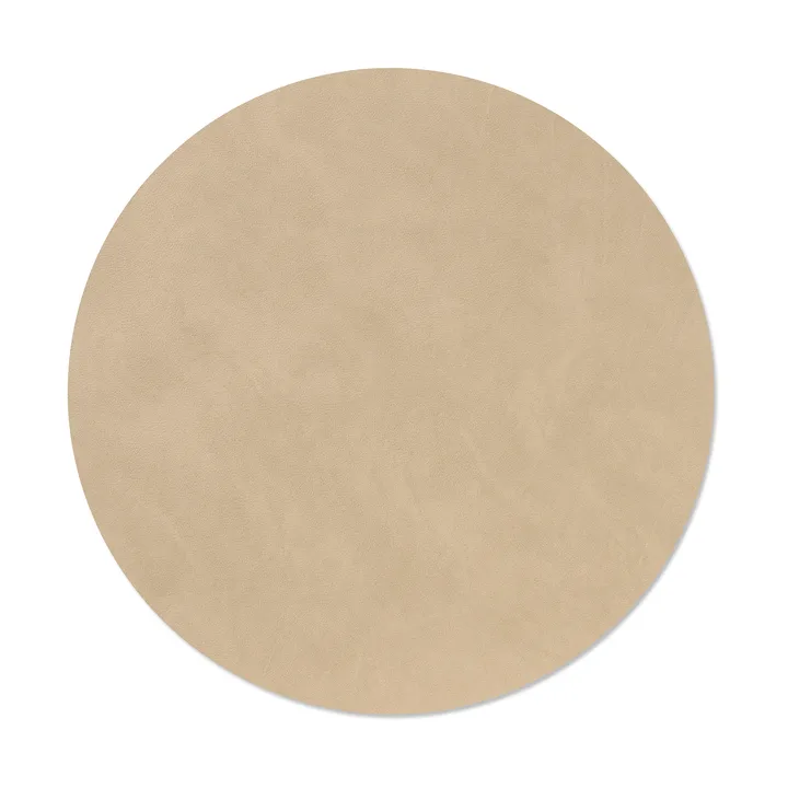 Nupo jogo americano - Areia, círculo, L, Ø38 cm - LIND DNA