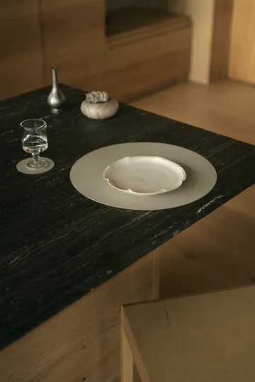 Nupo jogo americano - Branco ostra, círculo, L - LIND DNA