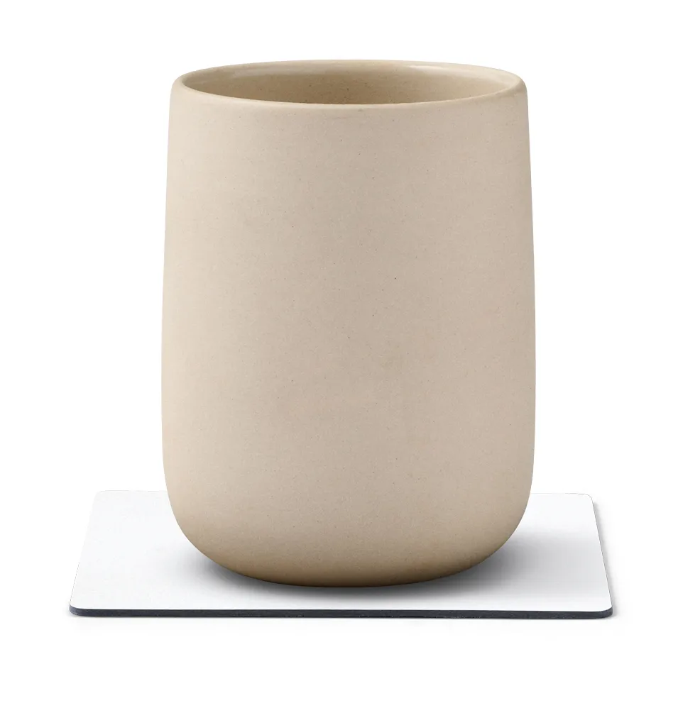 Nupo porta-copos quadrado, Branco puro LIND DNA