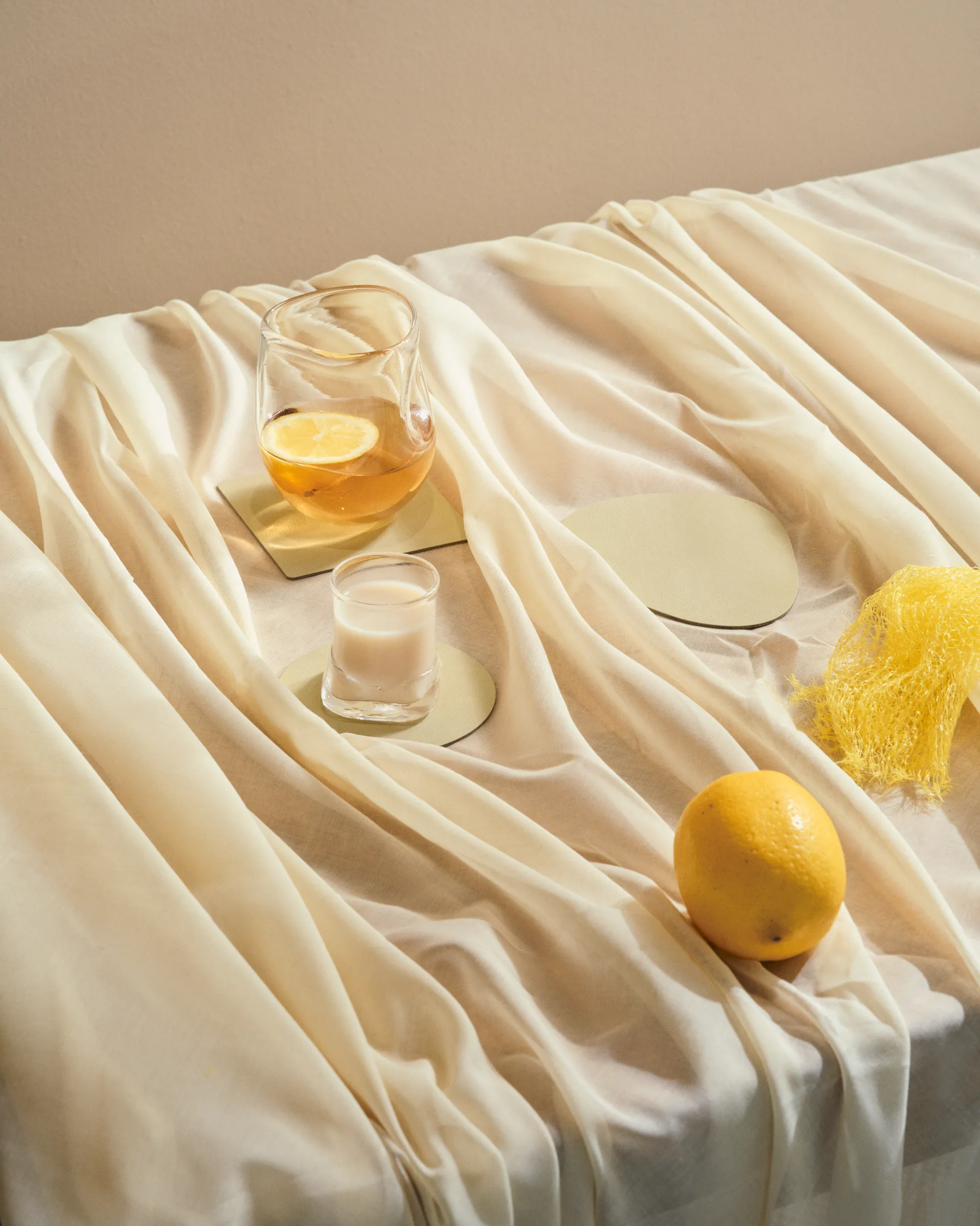 Nupo porta-copos quadrado, Lemon sorbet LIND DNA