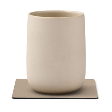Nupo porta-copos quadrado - Marrom argila - LIND DNA