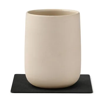 Nupo porta-copos quadrado - Tinta preta - LIND DNA