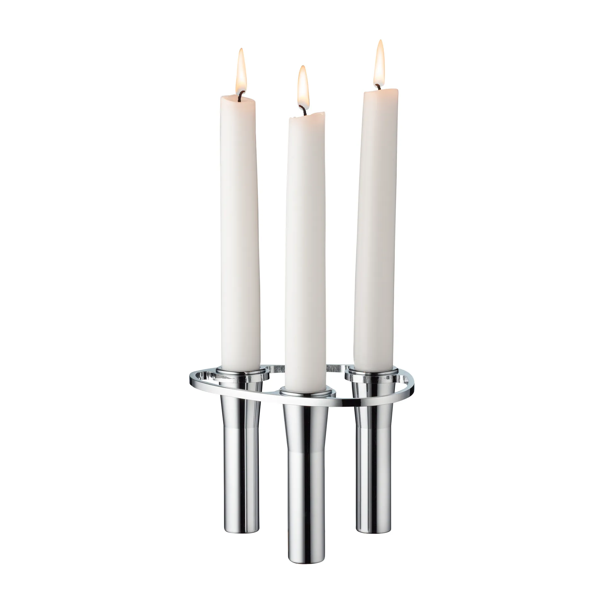 Suporte de velas combinável Lind Curve cromado, Triple LIND DNA