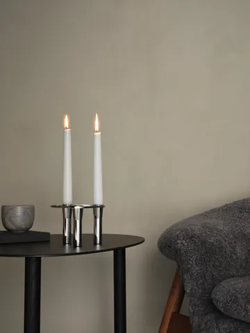 Suporte de velas combinável Lind Curve cromado - Triple - LIND DNA
