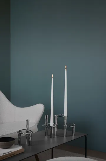 Suporte de velas combinável Lind Curve cromado - Único - LIND DNA