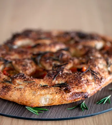 Tábua de cortar Cut & Serve redonda M - Walnut - LIND DNA