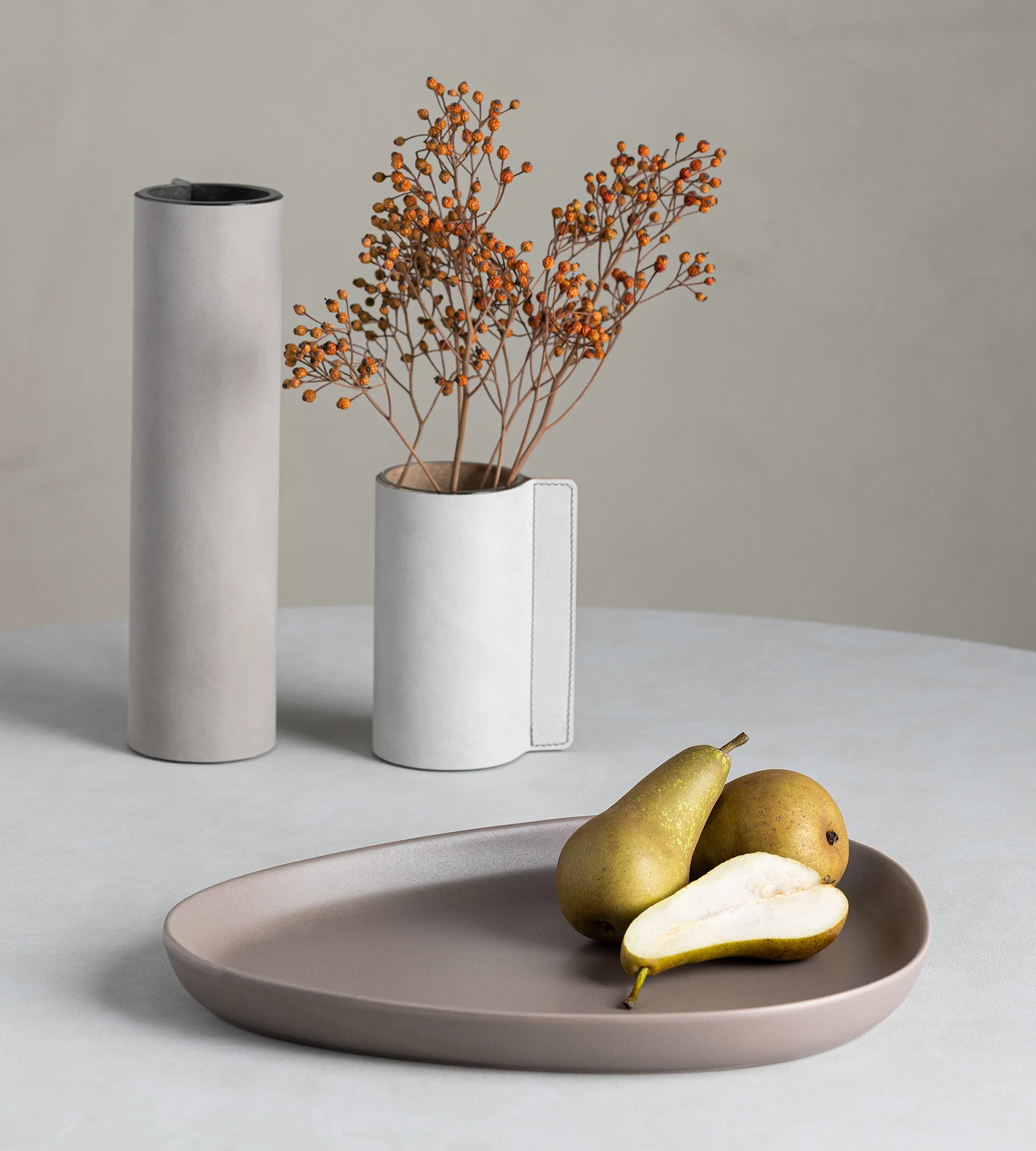 Travessa Curve Stoneware 30x35 cm, Warm Grey LIND DNA