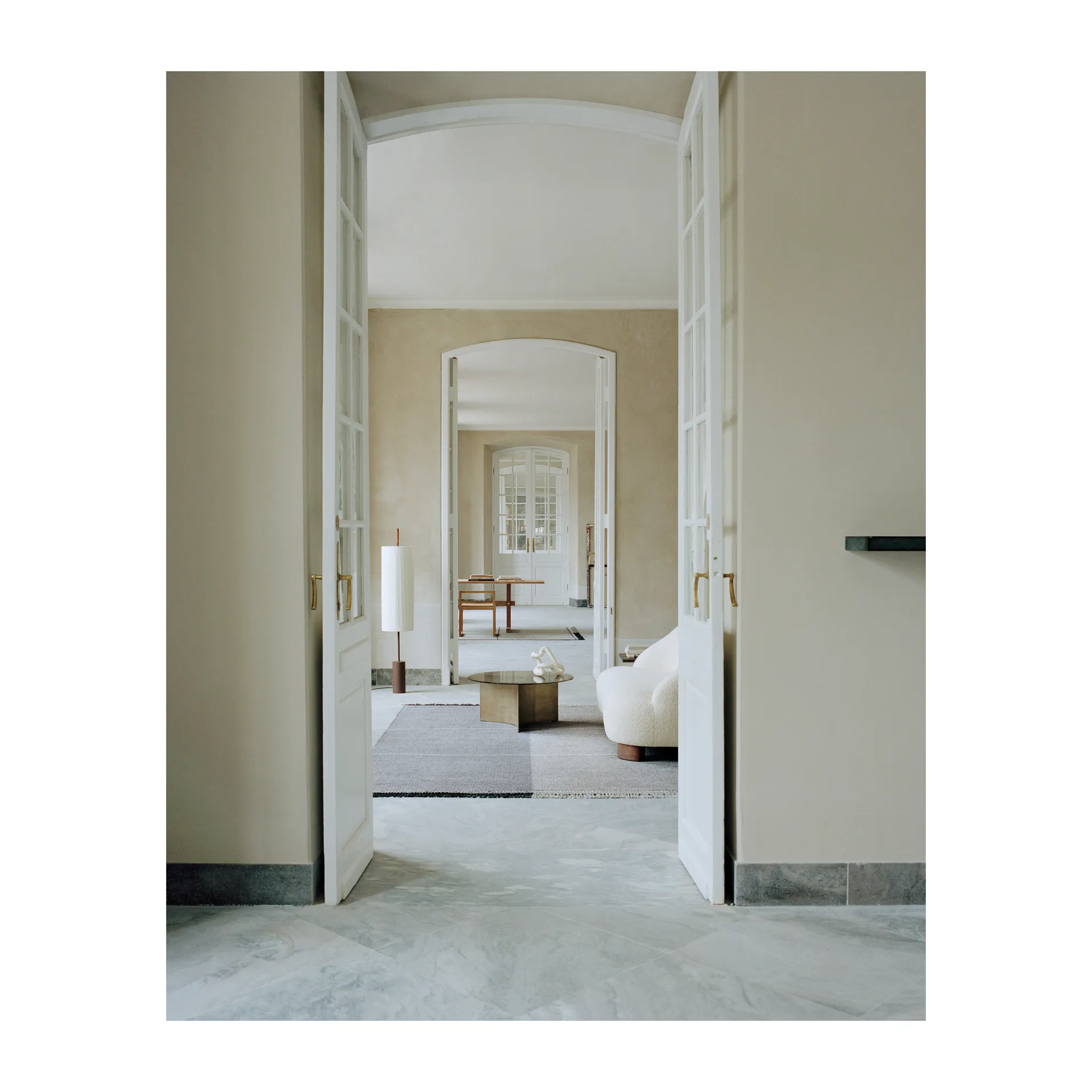 Carpete de lã Mindful Soul 140x200 cm, Stone-beige Linie Design