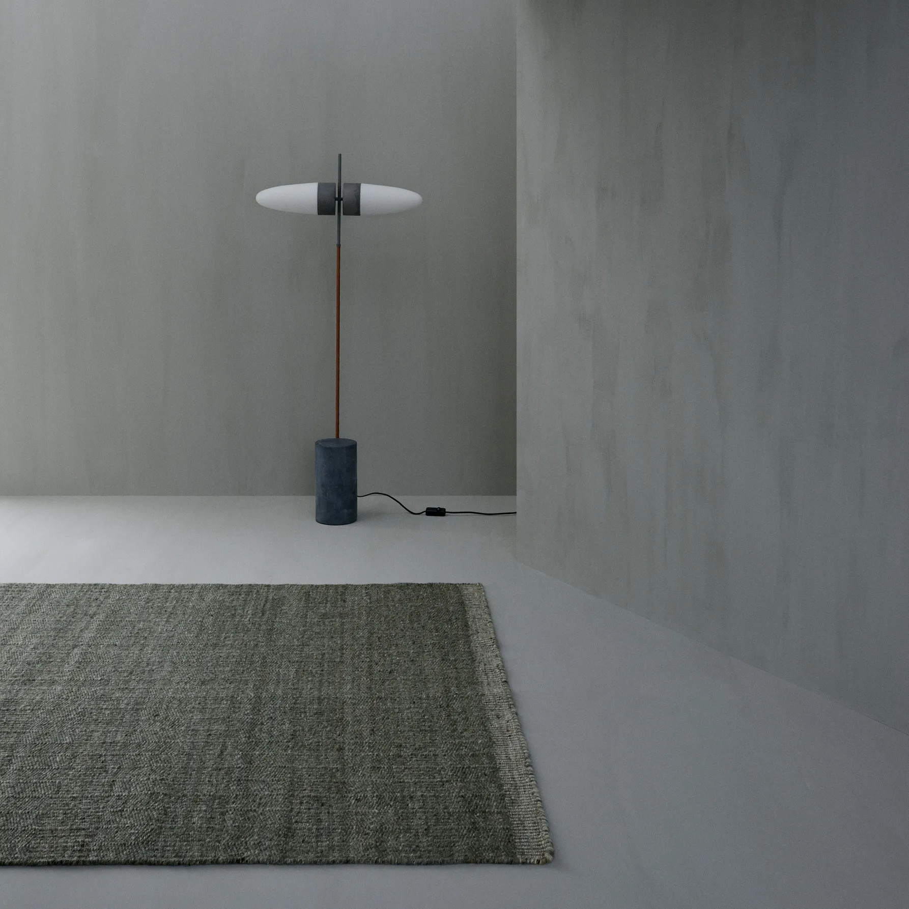 Carpete de lã Versanti 170x240 cm, Verde Linie Design