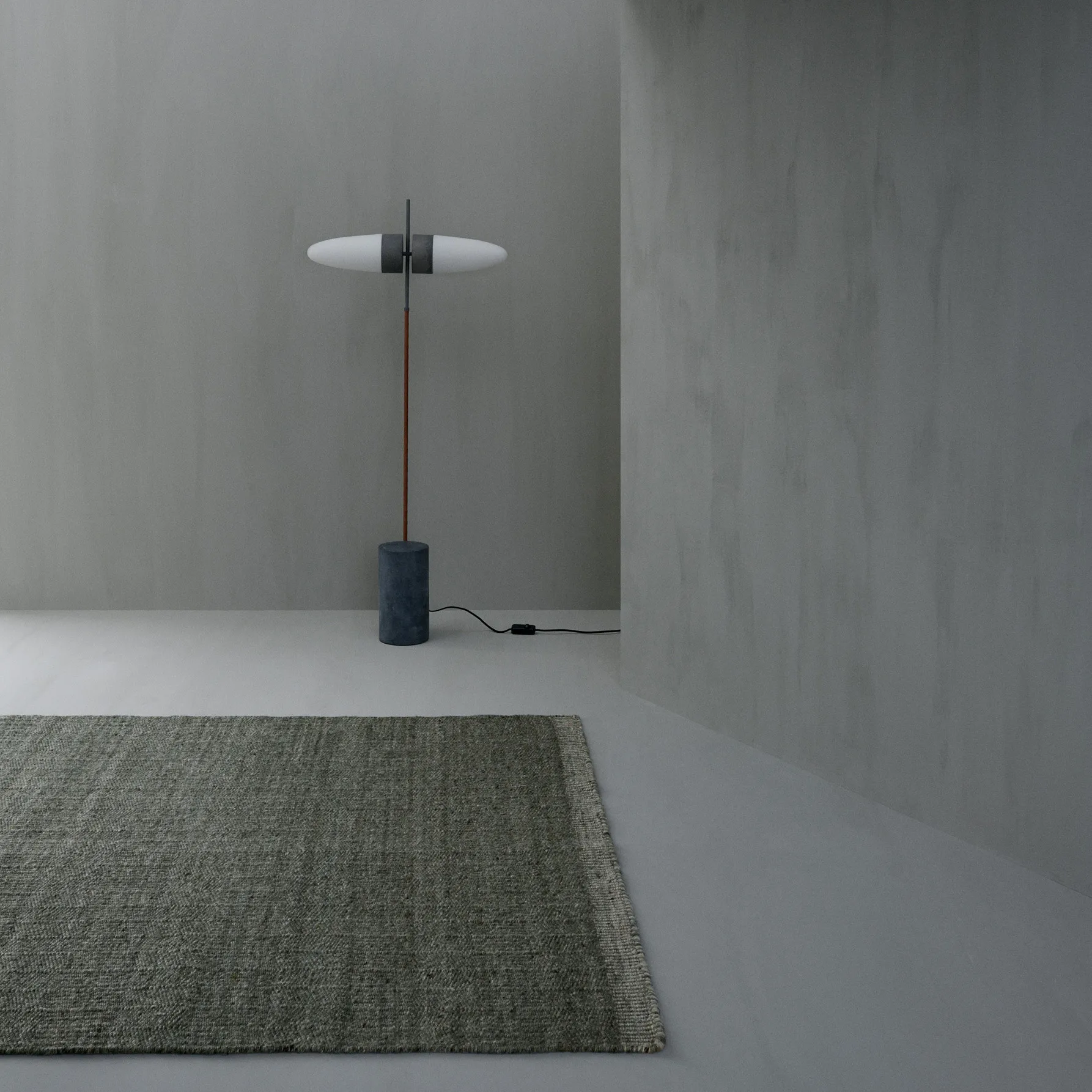Carpete de lã Versanti 200x300 cm, Verde Linie Design