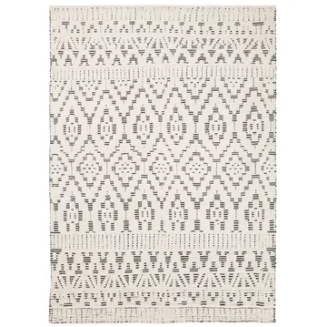 Carpete de lã Zelbio 170x240 cm - White-black - Linie Design