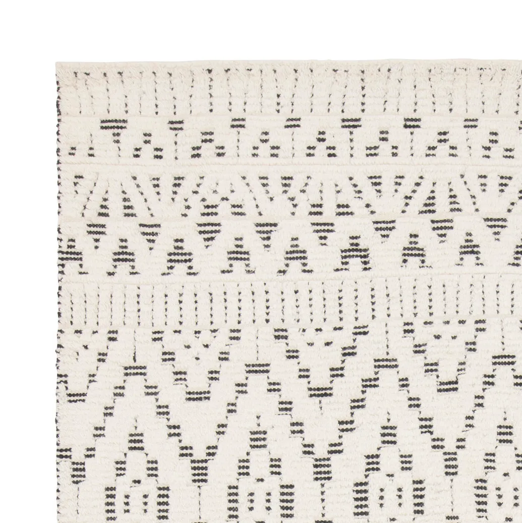 Carpete de lã Zelbio 170x240 cm, White-black Linie Design