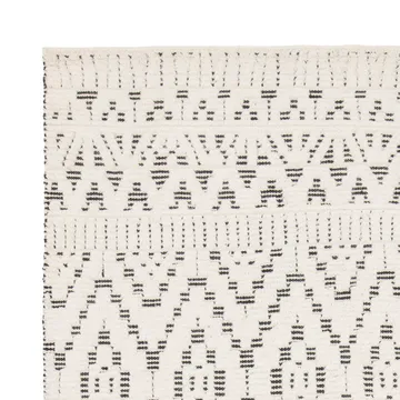 Carpete de lã Zelbio 170x240 cm - White-black - Linie Design