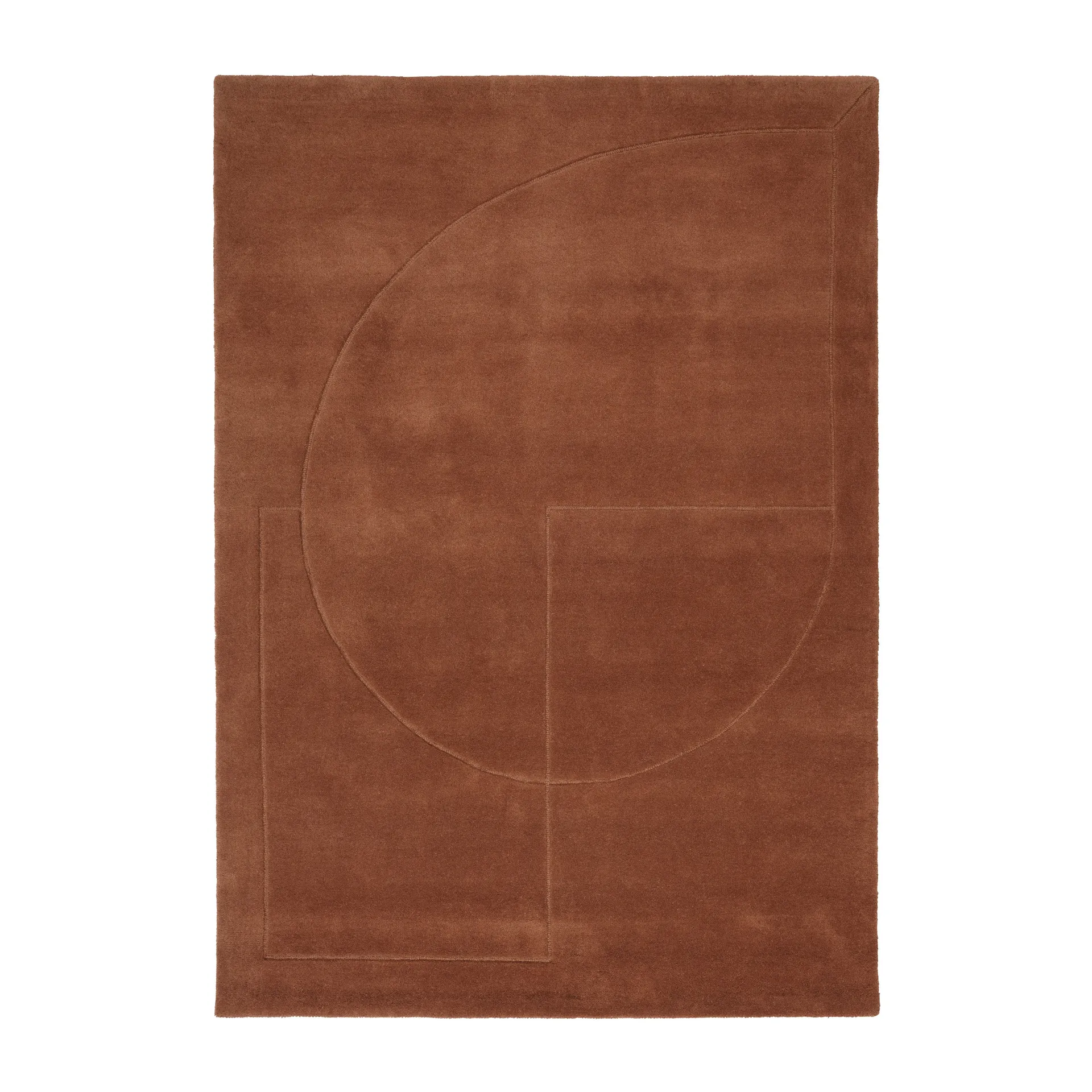 Lineal Poem tapete de lã, Âmbar. 250x350 cm Linie Design