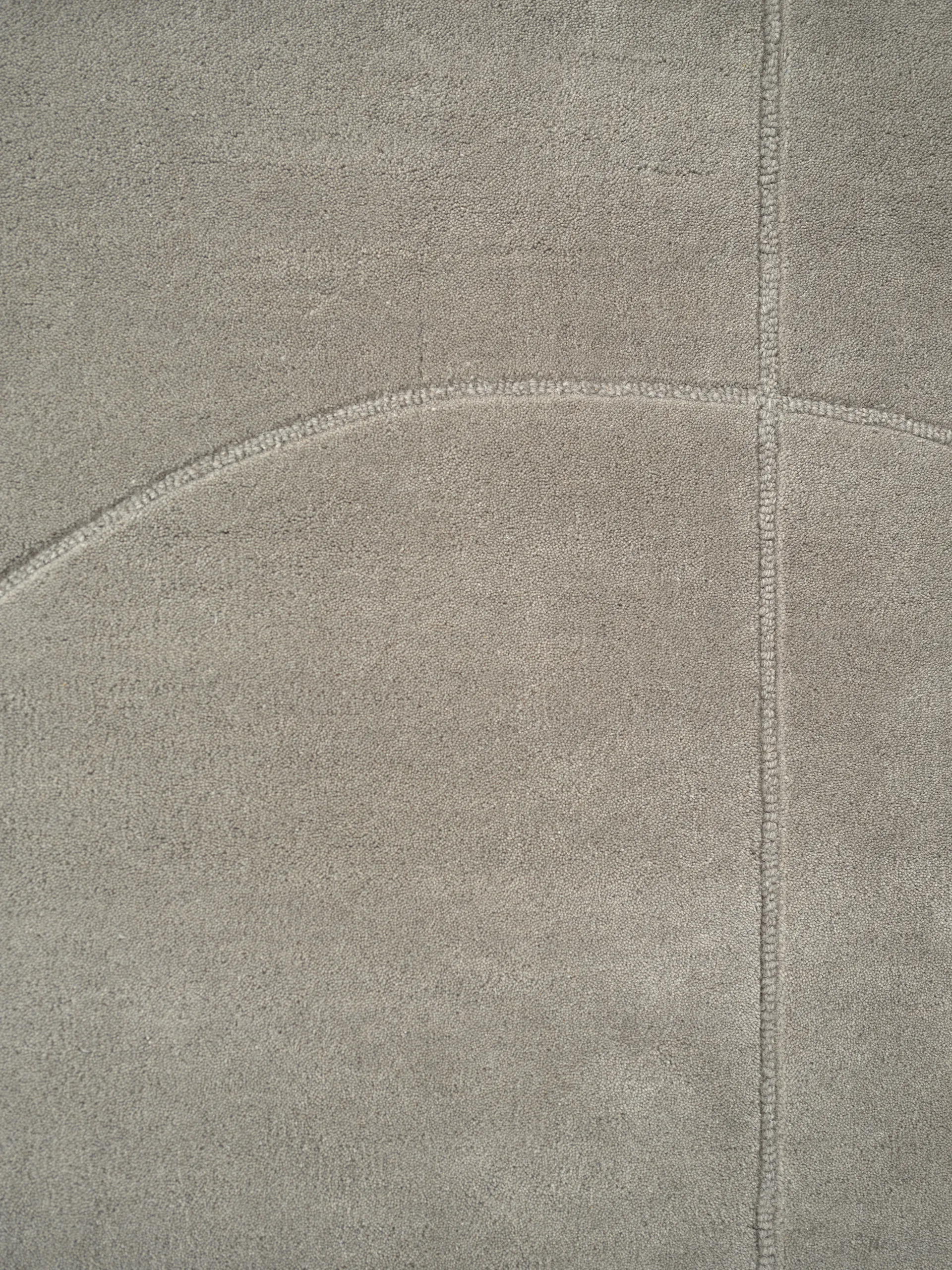 Lineal Poem tapete de lã, Cinza. 250x350 cm Linie Design