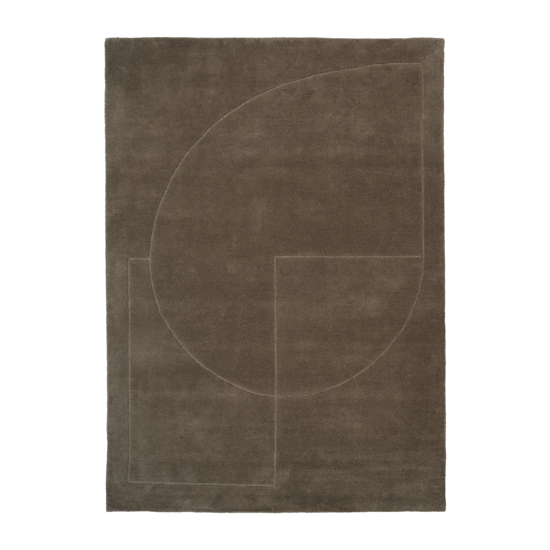 Lineal Poem tapete de lã, Moss. 250x350 cm Linie Design