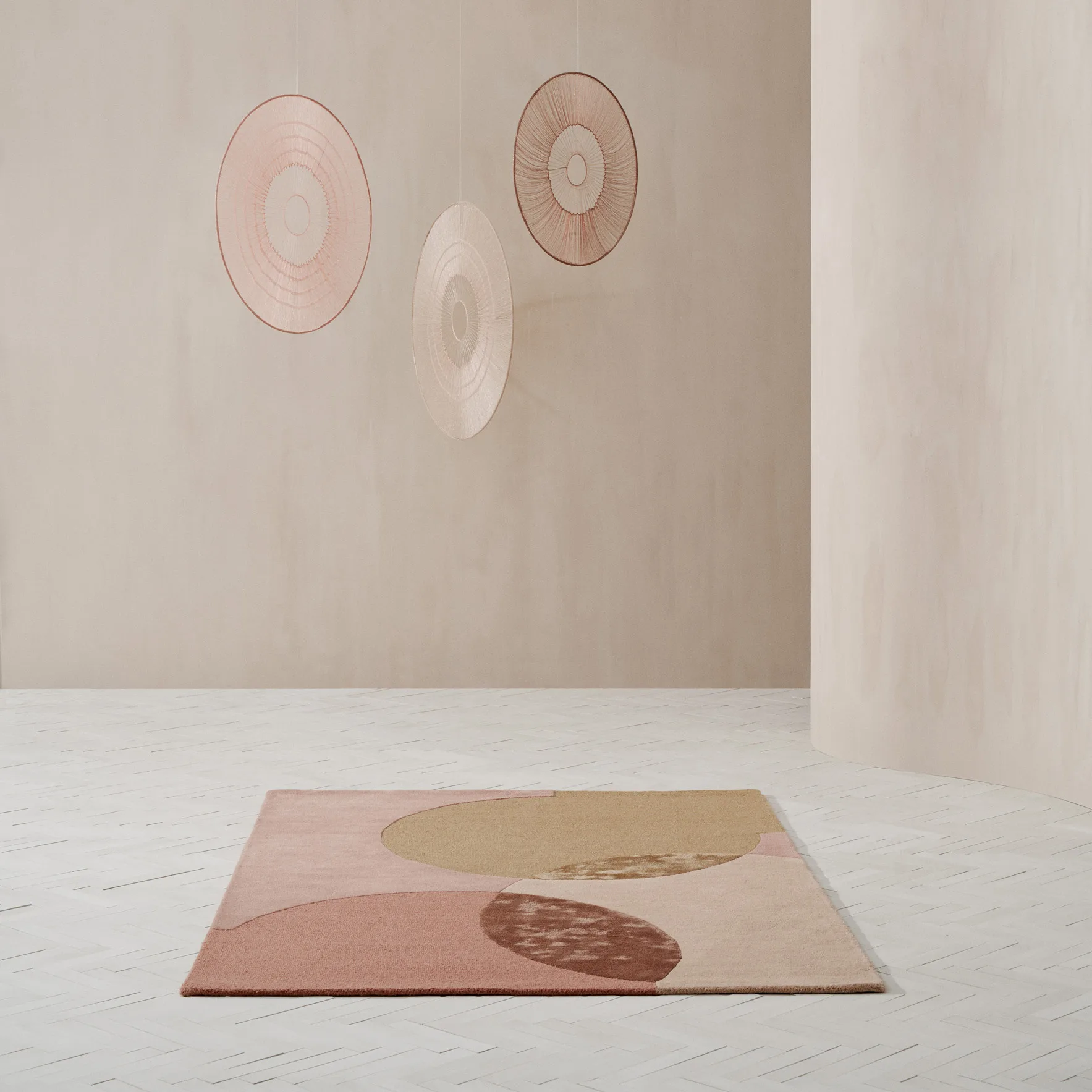 Tapete Caldera 140x200 cm, mustard  Linie Design