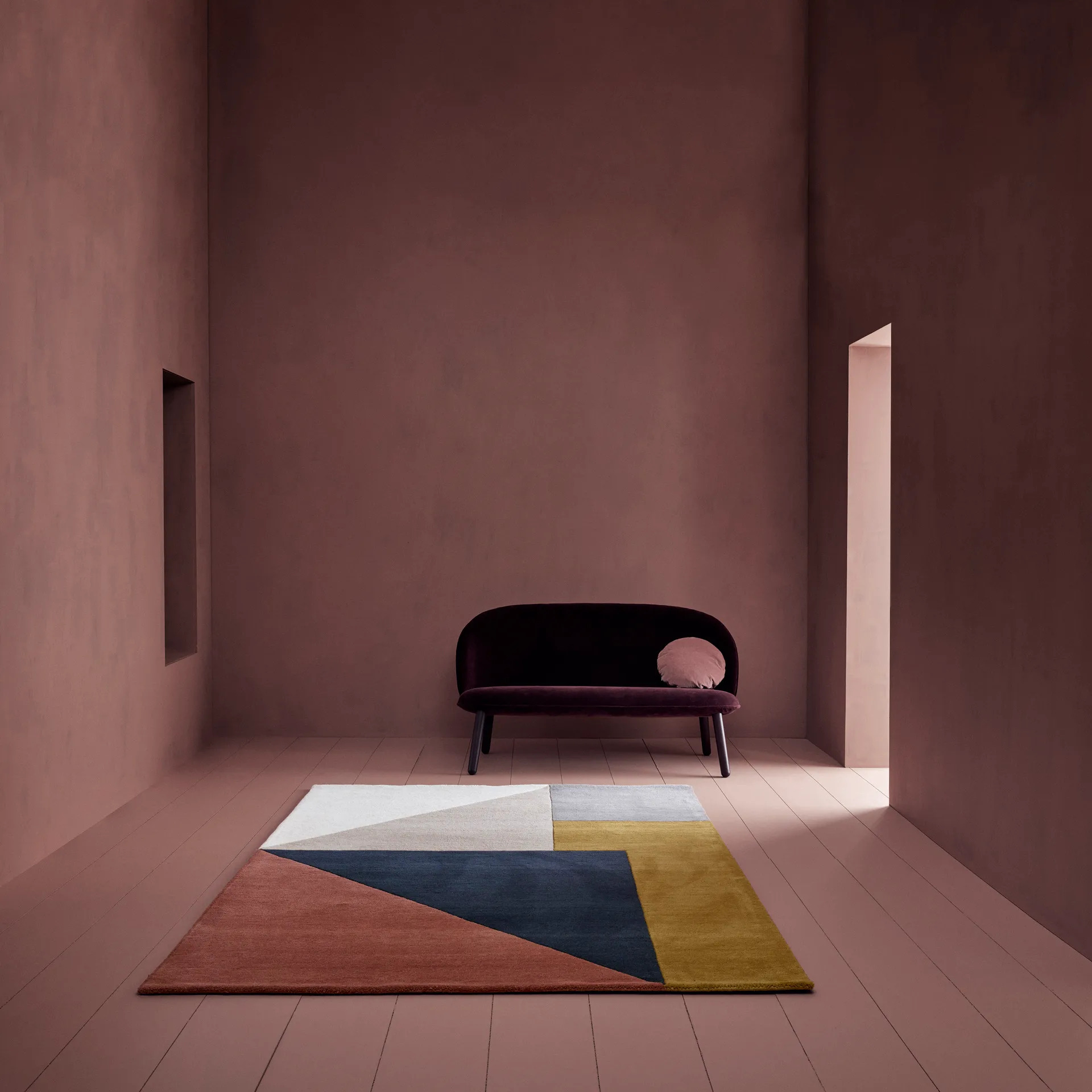 Tapete de lã Arguto 170x240 cm, multi Linie Design