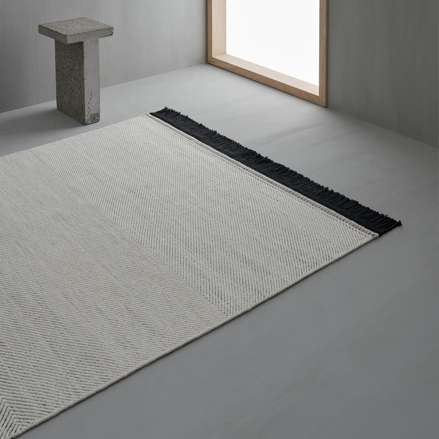 Tapete de lã Fenja 170x240 cm, branco Linie Design