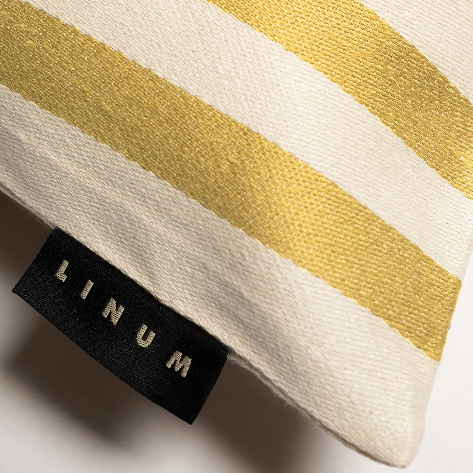 Amalfi capa de almofada 35x50 cm, Amarelo palha Linum