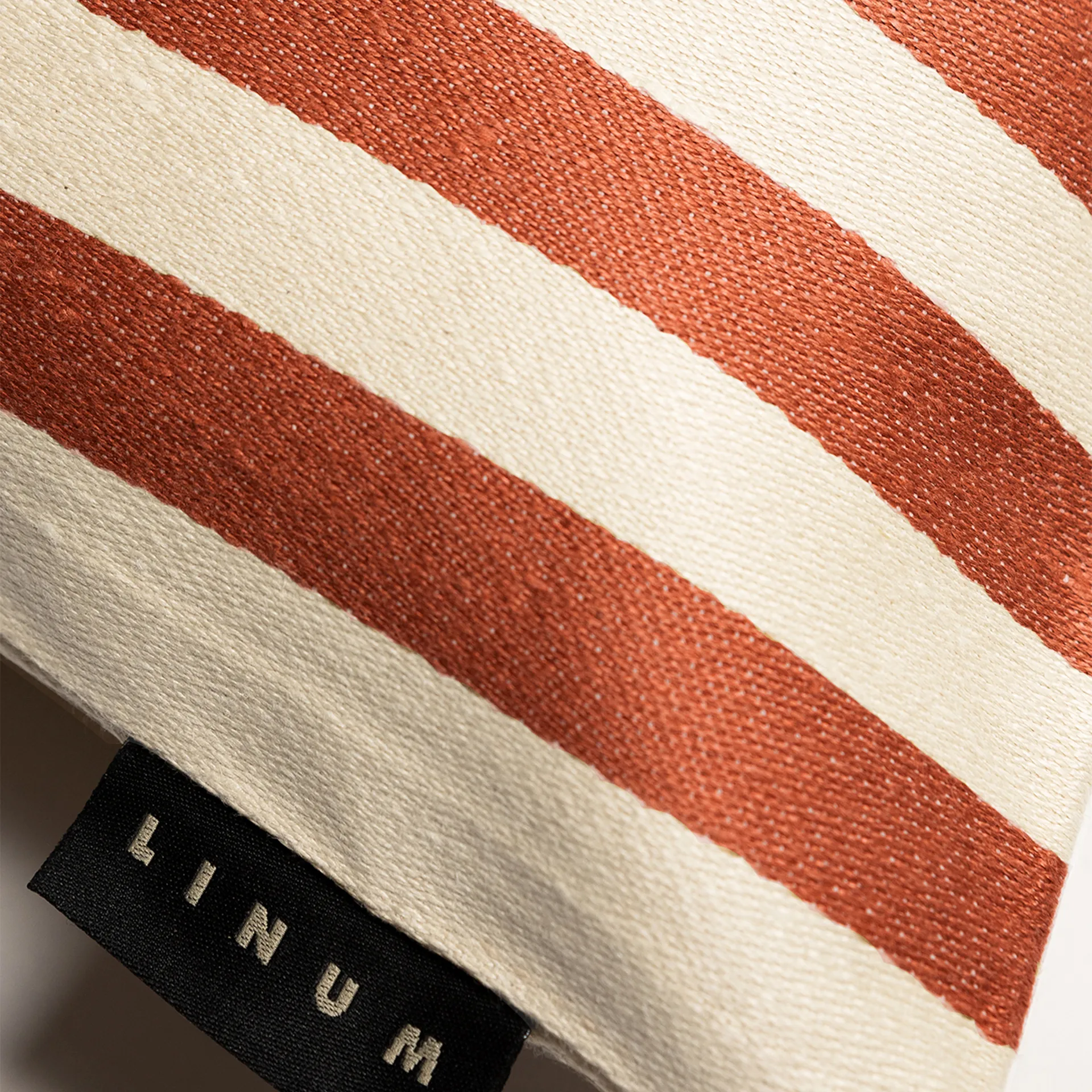 Amalfi capa de almofada 35x50 cm, Laranja ferrugem Linum