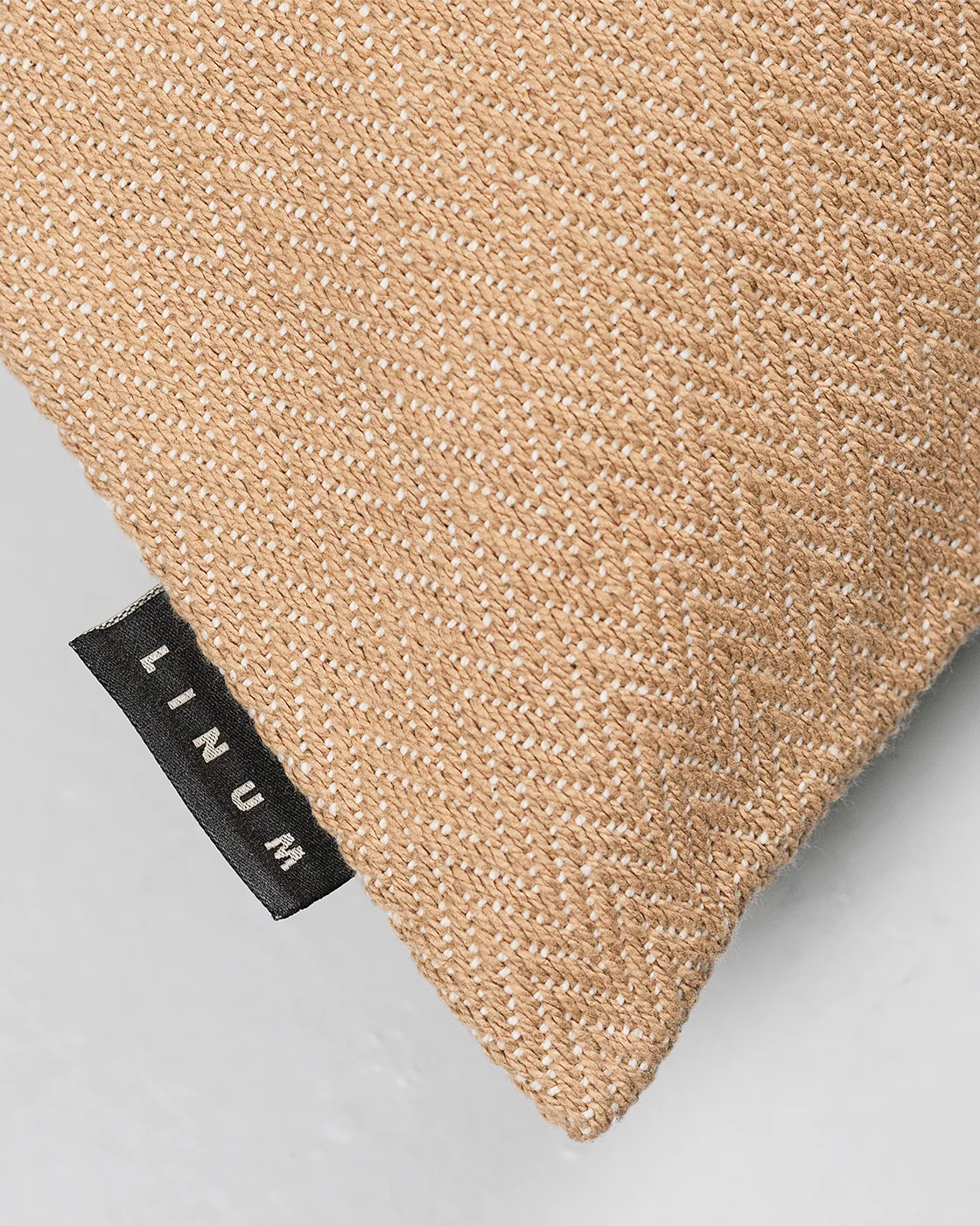 Capa de almofada Shepard 50x50 cm, Marrom Camelo Linum