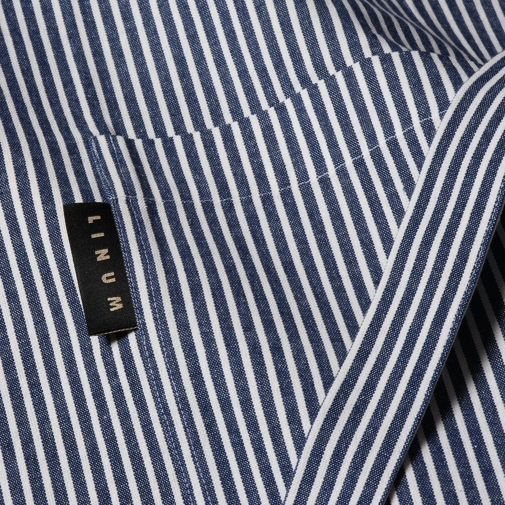 Emma avental, Azul índigo Linum