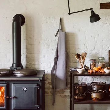 Emma avental - Granito cinza - Linum