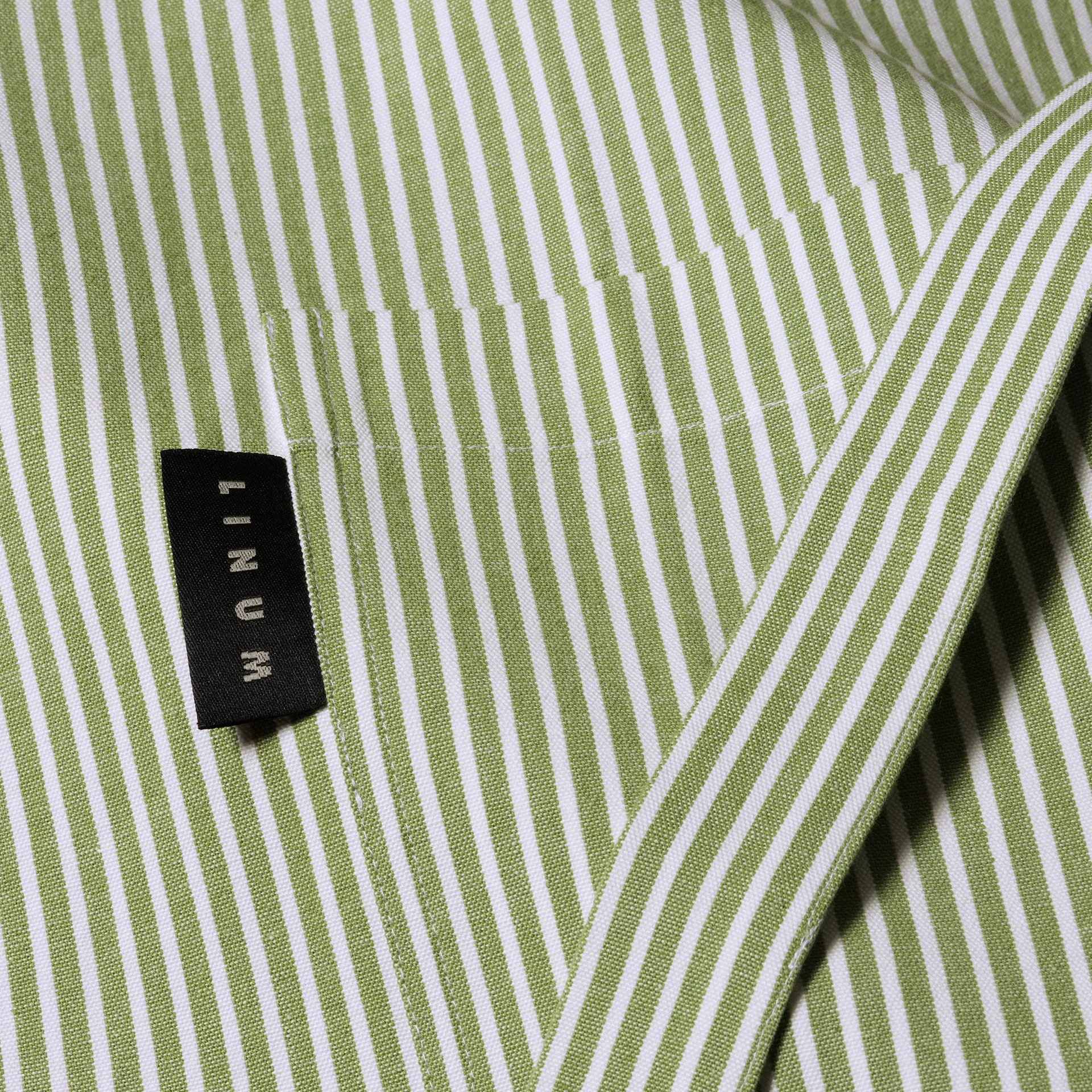 Emma avental, Verde musgo Linum