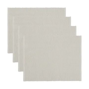 Individual de mesa Uni 35x46 cm, 4 un. - Cinza claro - Linum