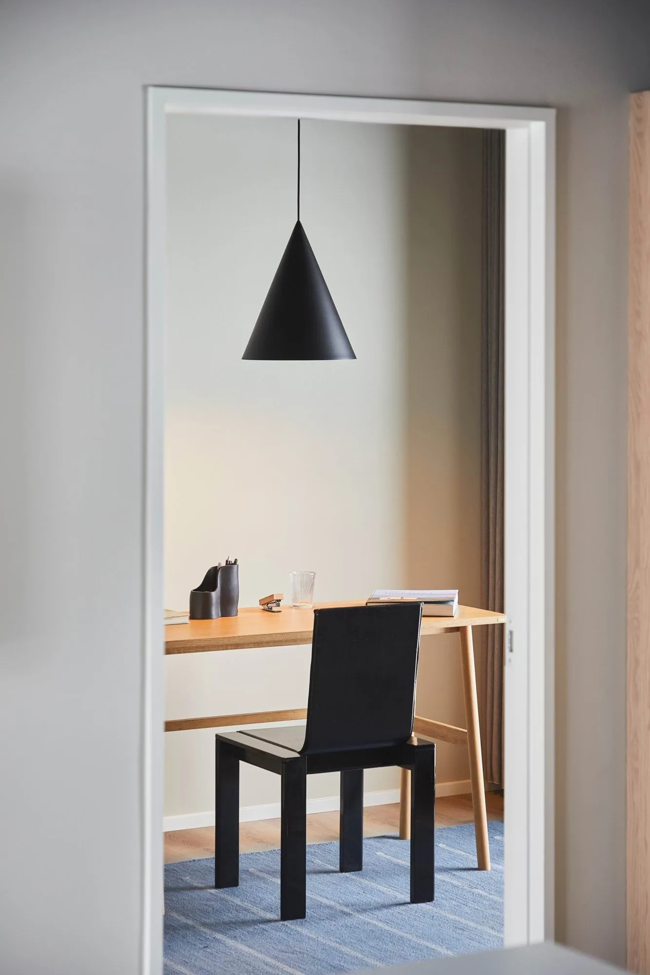 Hanzu candeeiro pendente, Preto, Ø35 cm Loom Design