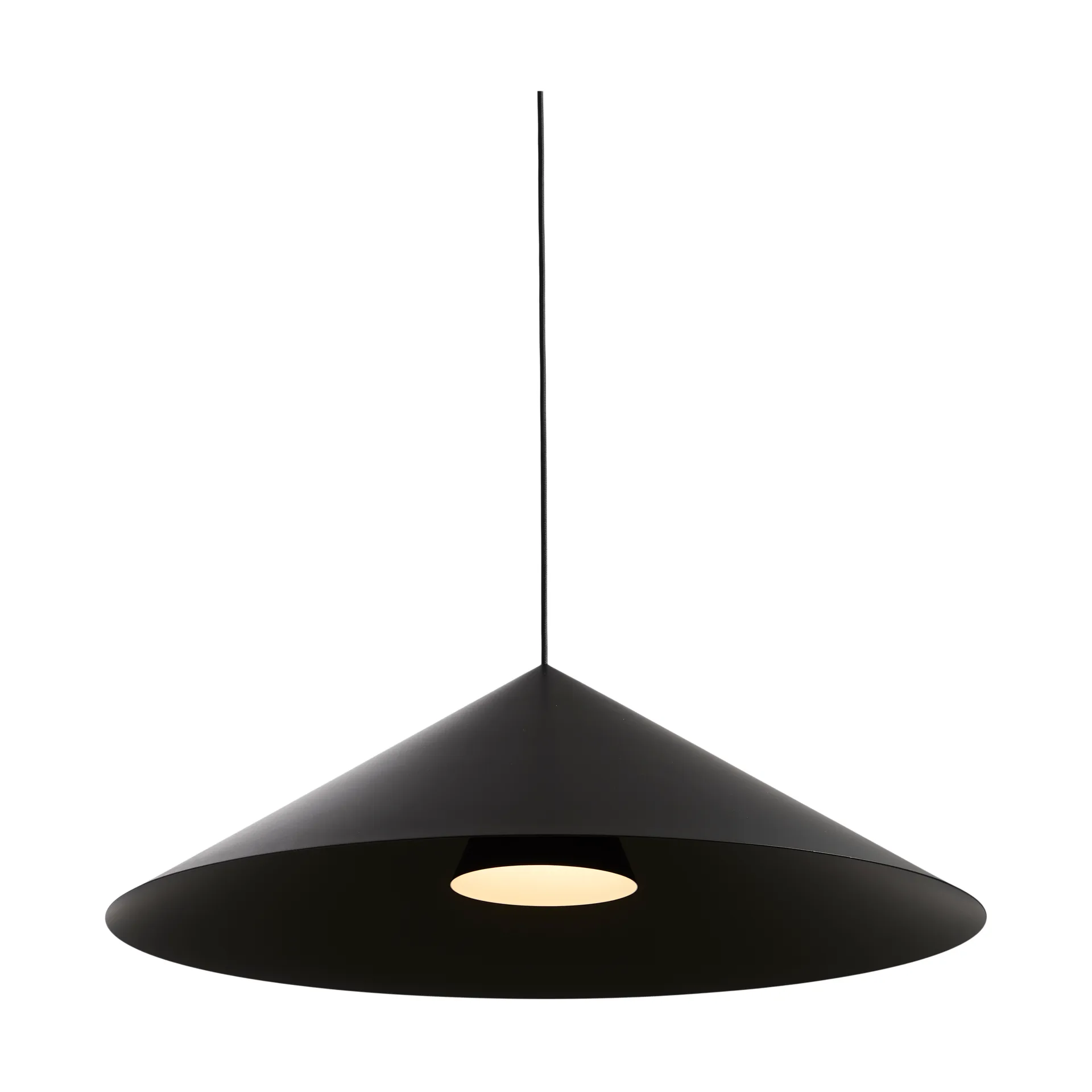 Hanzu candeeiro pendente, Preto, Ø75 cm Loom Design
