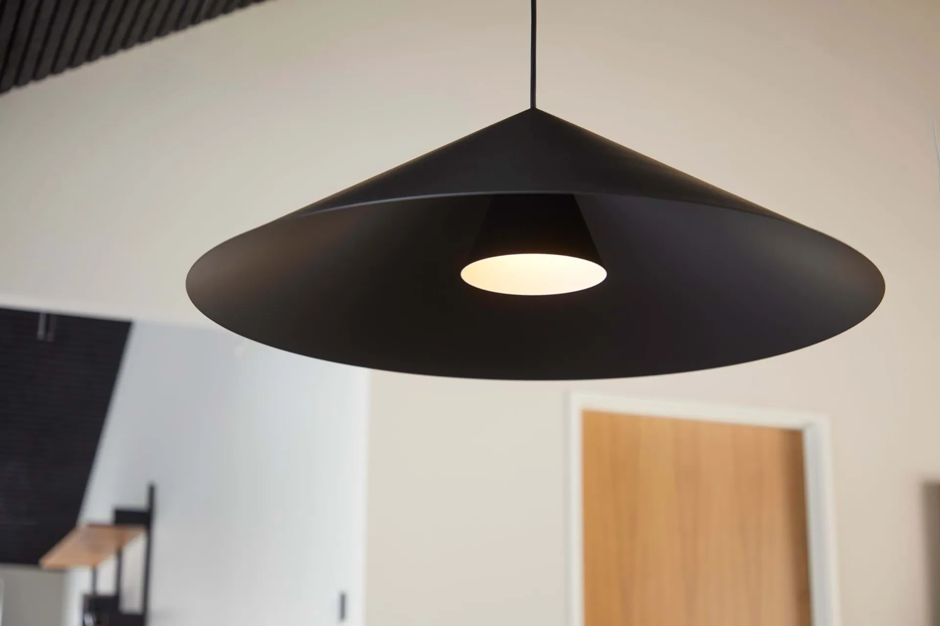 Hanzu candeeiro pendente, Preto, Ø75 cm Loom Design