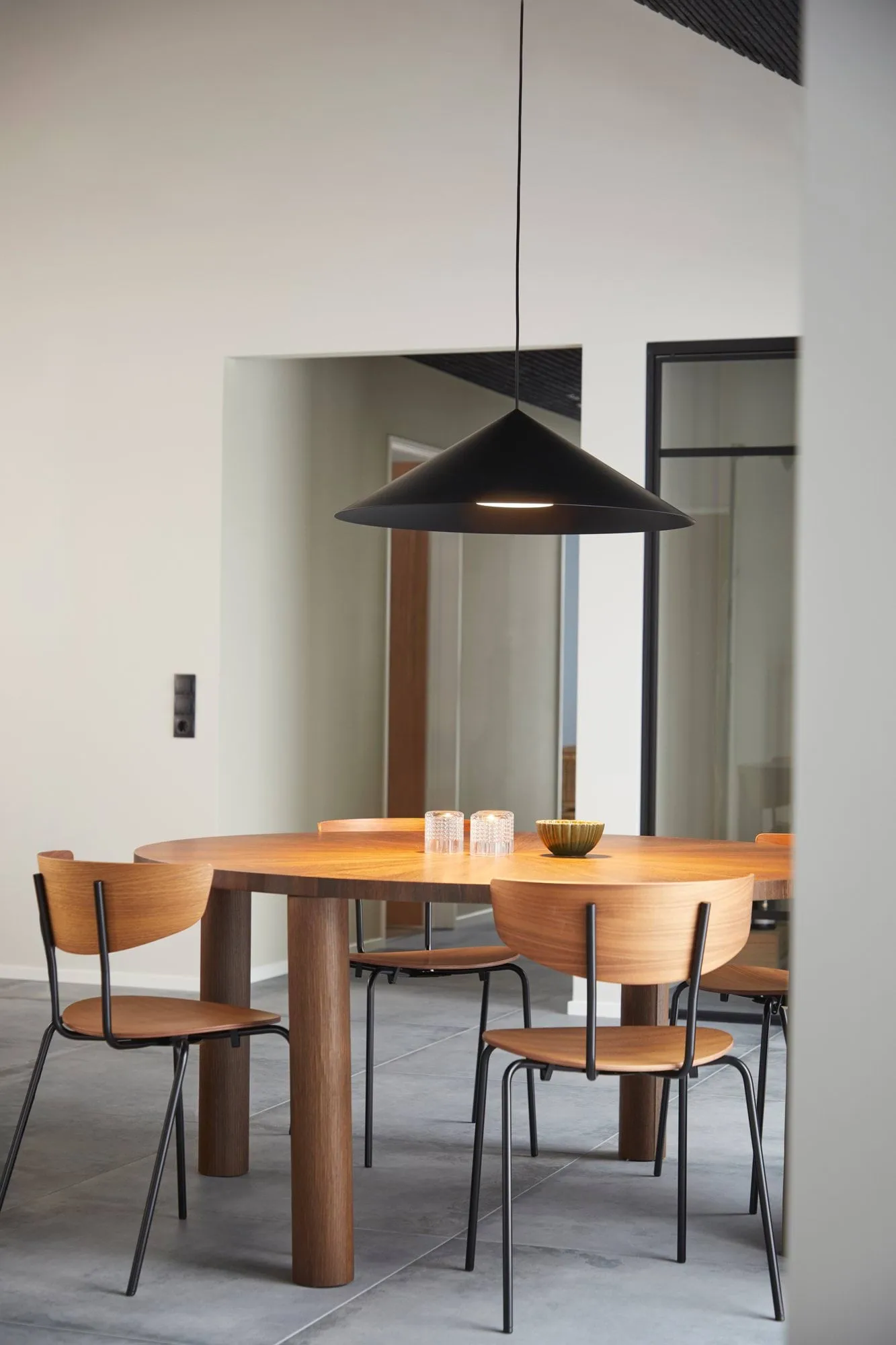 Hanzu candeeiro pendente, Preto, Ø75 cm Loom Design