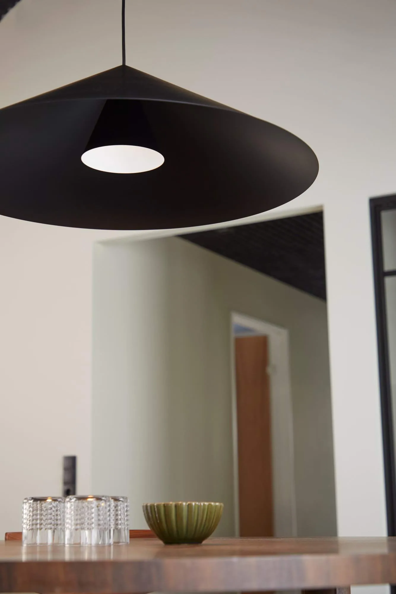 Hanzu candeeiro pendente, Preto, Ø75 cm Loom Design