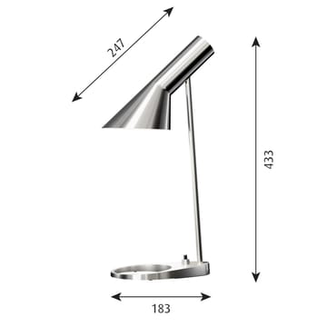 Candeeiro de mesa AJ MINI - Aço inoxidável polido - Louis Poulsen