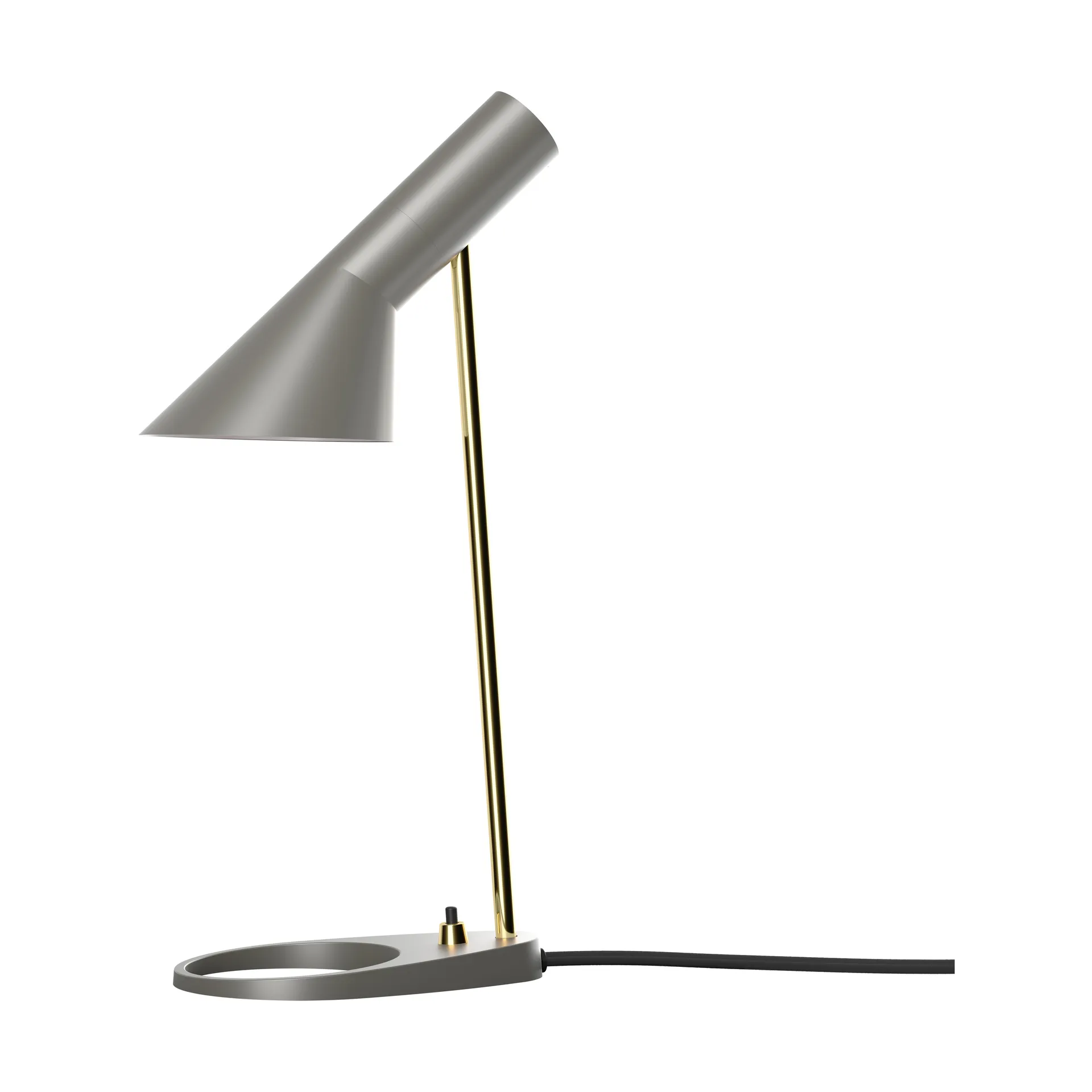 Candeeiro de mesa AJ MINI, Brass-warm grey Louis Poulsen