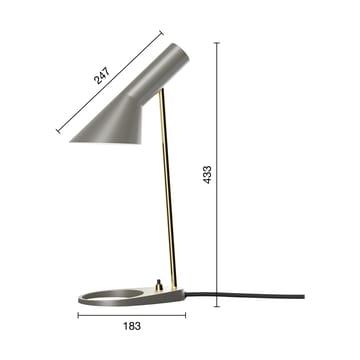 Candeeiro de mesa AJ MINI - Brass-warm grey - Louis Poulsen