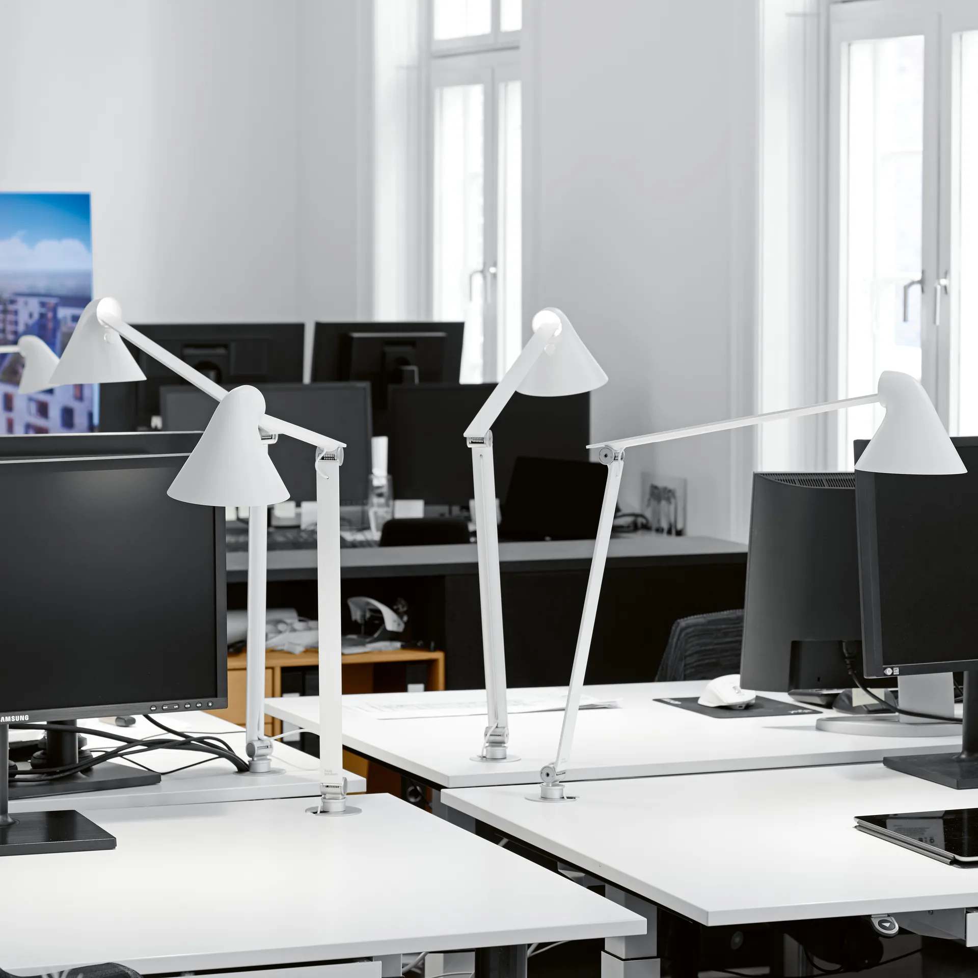 Candeeiro de mesa NJP Ø10 mm, Branco Louis Poulsen