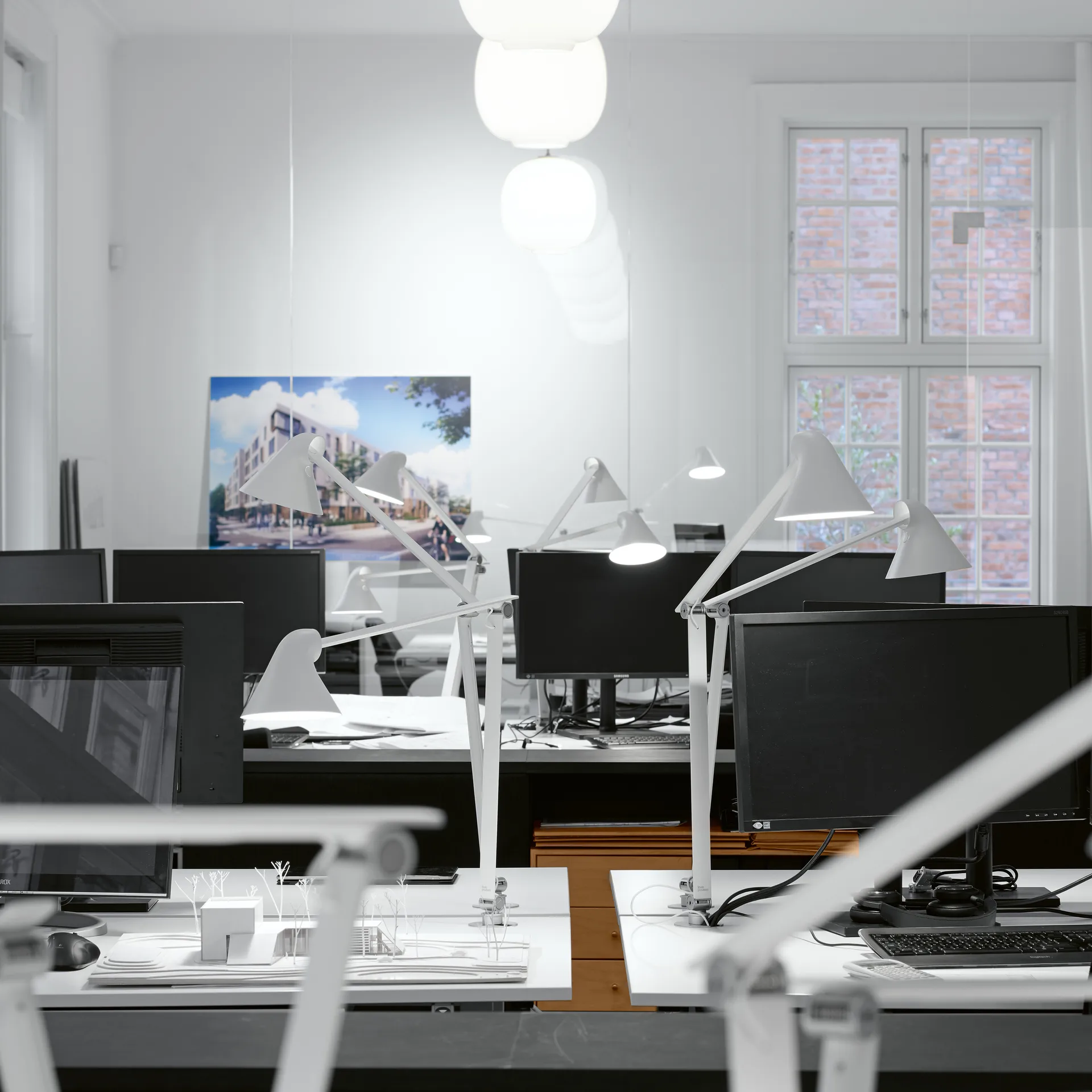 Candeeiro de mesa NJP Ø10 mm, Branco Louis Poulsen