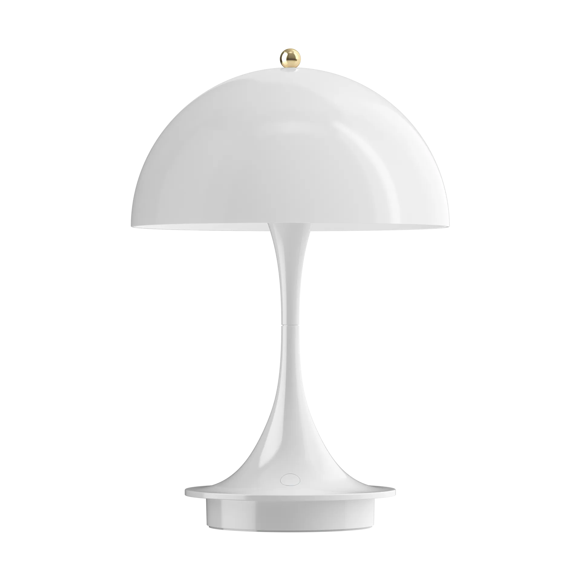 Candeeiro de mesa Panthella 160 portable Anniversary Edition, Brass metallised-white Louis Poulsen