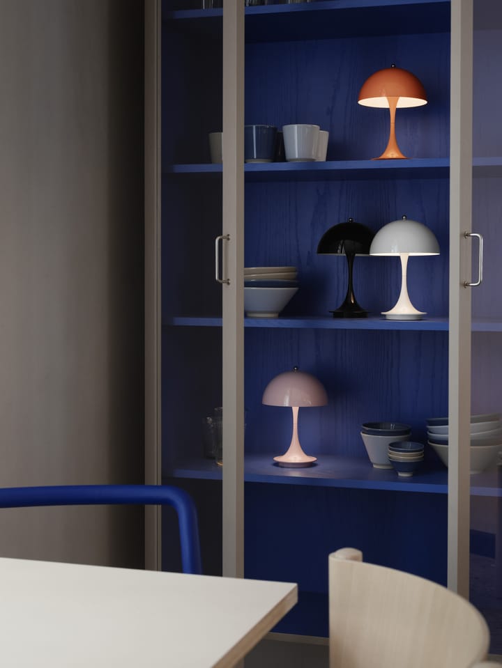 Candeeiro de mesa Panthella 160 portable de metal, Laranja Louis Poulsen