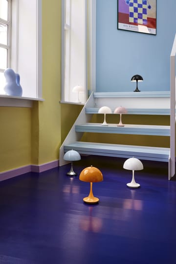 Candeeiro de mesa Panthella 160 portable de metal - Laranja - Louis Poulsen