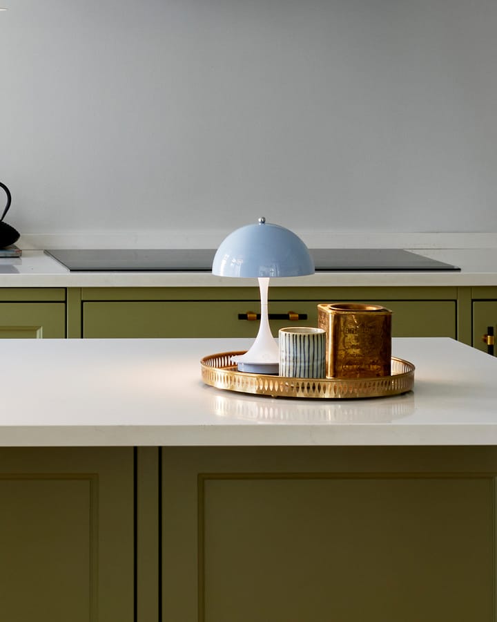 Candeeiro de mesa Panthella 160 portable, Light blue Louis Poulsen